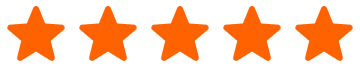 Five star rating graphic